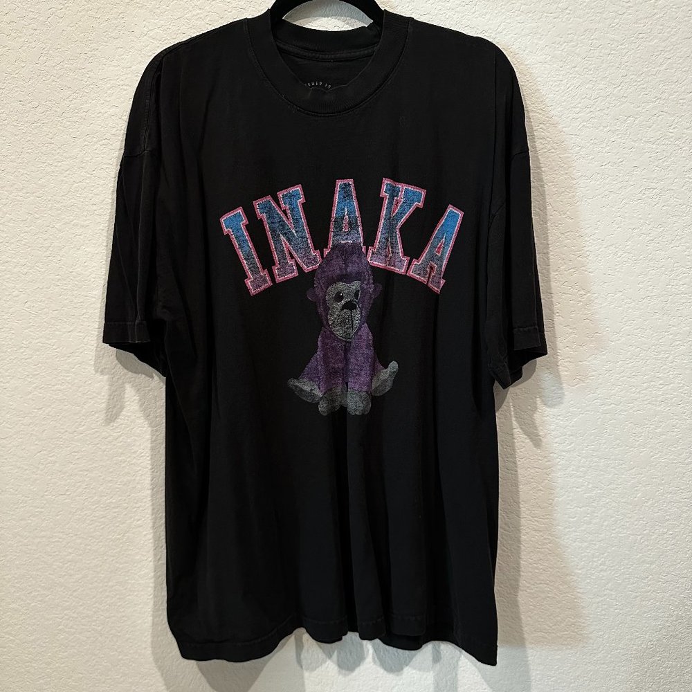 Inaka Power Men's Black Color Pullover Short Sleeve Crew Neck T-Shirt Size M